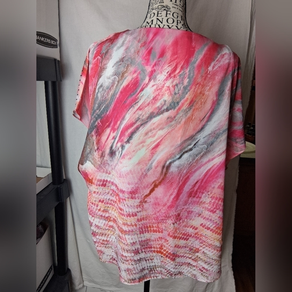 Live & Let Live XL Womens colorful blouse - Picture 7 of 7